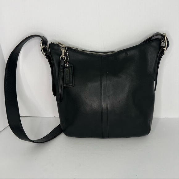 Coach Vintage Genuine Black Leather Legacy Slim Hobo Adjustable Shoulder Bag - Picture 2 of 11